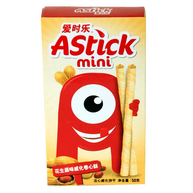 爱时乐花生酱味威化卷心酥50g(印尼)